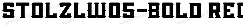 StolzlW05-Bold Regul字体转换